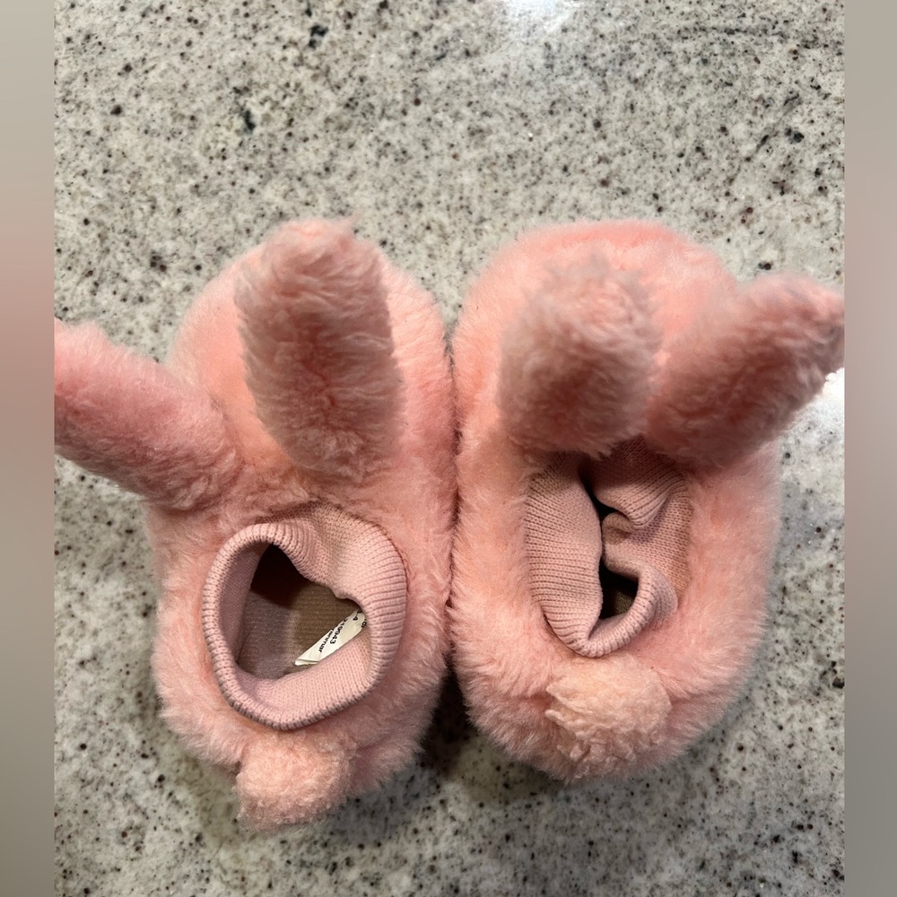 L. L. Bean Bunny Slipper Pink Toddler Girl Size 3-4 - Picture 2 of 5